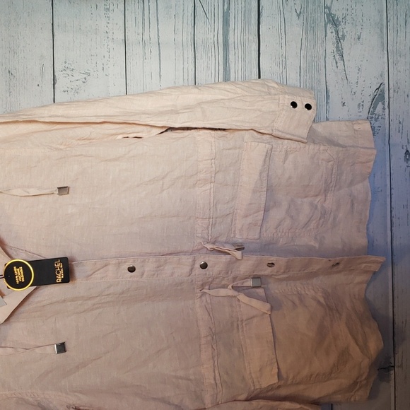 Rachel Roy 100% linen hooded Jacket - Picture 3 of 6